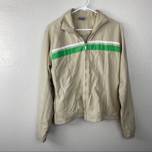 Tan Nike Xl 14/16 windbreaker full zip jacket